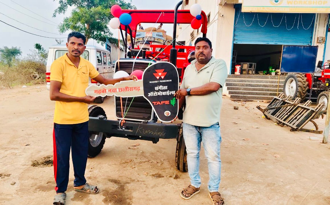 नक्सल छाया के बीच उम्मीद की फसल किसान कोयना ने धान बेचकर खरीदा ट्रैक्टर मुख्यमंत्री श्री साय के नेतृत्व में सुशासन की नई रफ़्तार।